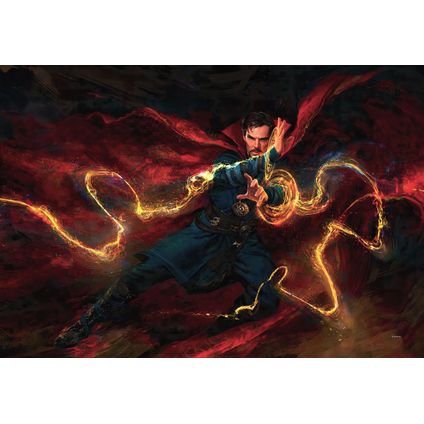 Komar vlies op frame Doctor Strange Tovenaar rood - 60 cm x 40 cm - 612826