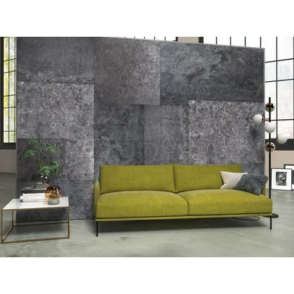 Sanders & Sanders papier peint panoramique carrelage gris foncé - 368 x 248 cm - 612326 2