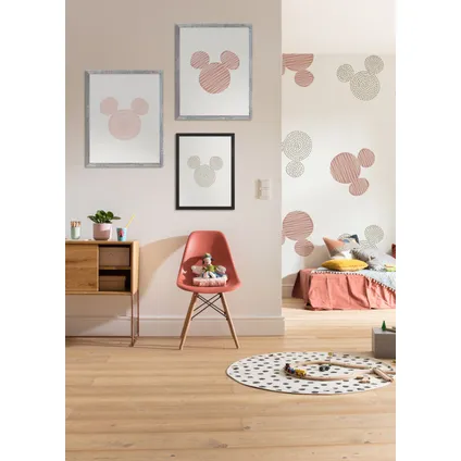 Komar fotobehangpapier Mickey Mouse wit, roze en grijs - 3 x 2,50 m - 612765 2