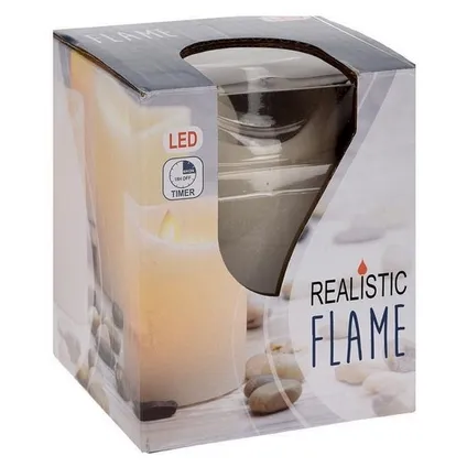 Kaars realistic flame 7.5 x 10 cm 2