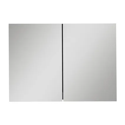 Meuble a miroir Cuba 100 x 16 x 70 cm - Badplaats - Noir Matt - Miroir armoire 3