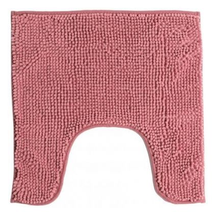 Urban Living WC Badkamerkleedje/badmat tapijt - oud roze - 49x49cm