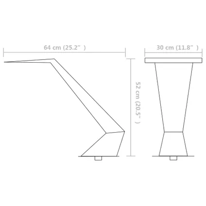 vidaXL Zwembadfontein - Deluxe - Roestvrij staal - 64 x 30 x 52 cm - Zilver 8