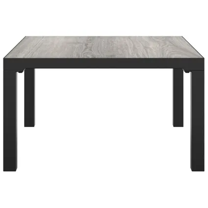 The Living Store - Rotin synthétique - Table basse de jardin gris 55x55x31 cm - TLS362800 3