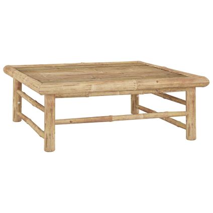 The Living Store - Bambou - Table de jardin 65x65x30 cm Bambou - TLS313149