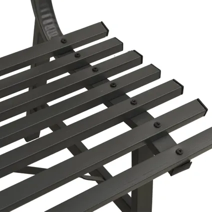 vidaXL - Staal - Tuinbank 110 cm staal zwart - TLS317135 6