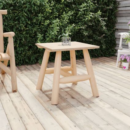 The Living Store - Bois - Table d'appoint 49x49x50 cm bois massif d'épicéa - TLS363351