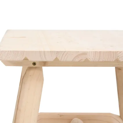 The Living Store - Bois - Table d'appoint 49x49x50 cm bois massif d'épicéa - TLS363351 5