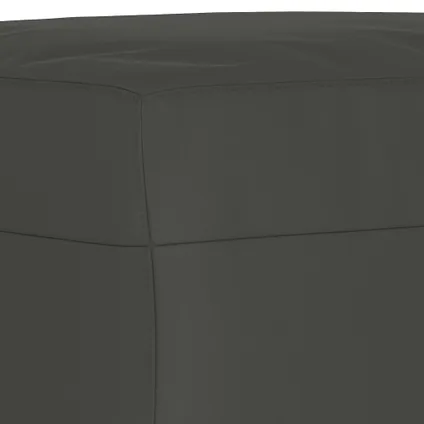 vidaXL Zitbank - Donkergrijs - 100 x 35 x 41 cm - Duurzame microvezel 5