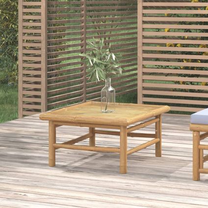 The Living Store - Bambou - Table de jardin 65x55x30 cm bambou - TLS362282