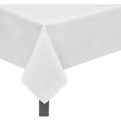 vidaXL - Polyester - Tafelkleden wit 5 stuks 130 x 130 cm - TLS130801 6