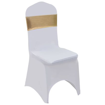 The Living Store - Tissu - Ruban élastique de chaise 25 pcs avec boucle à - TLS133579