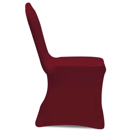 vidaXL - Stof - Hoes voor stoelen 50 stuks (wijnrood) - TLS130339 3