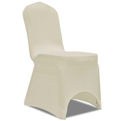 vidaXL - Stof - Hoes voor stoelen 50 stuks (creme) - TLS130340