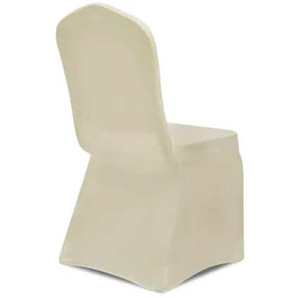vidaXL - Stof - Hoes voor stoelen 50 stuks (creme) - TLS130340 4