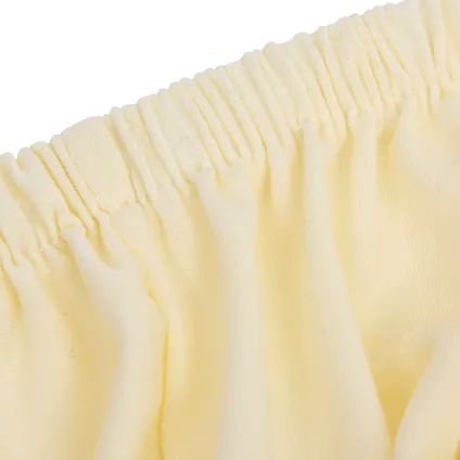 vidaXL - Jersey - Bankhoes stretch polyester jersey crèmekleurig - TLS332944 5