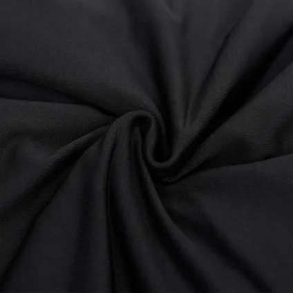 vidaXL - Jersey - Tweezitsbankhoes stretch polyester jersey zwart - TLS332933 4