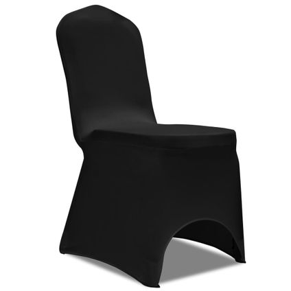 vidaXL - Stof - Hoes voor stoelen 50 stuks (zwart) - TLS130338