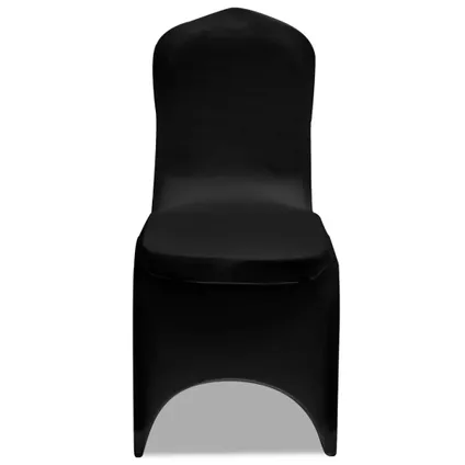 vidaXL - Stof - Hoes voor stoelen 50 stuks (zwart) - TLS130338 2