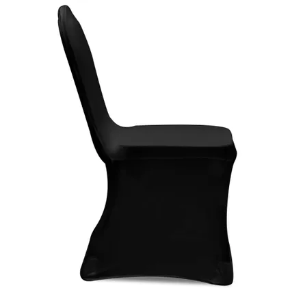 vidaXL - Stof - Hoes voor stoelen 50 stuks (zwart) - TLS130338 3