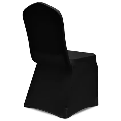 vidaXL - Stof - Hoes voor stoelen 50 stuks (zwart) - TLS130338 4