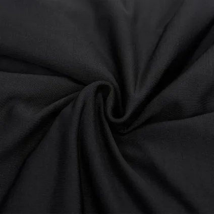 vidaXL - Jersey - Driezitsbankhoes stretch polyester jersey zwart - TLS332934 4