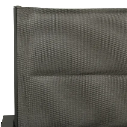 vidaXL - Staal - 5-delige Tuinset textileen en staal zwart - TLS320073 6