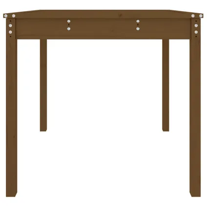 The Living Store - Bois - Table de jardin marron miel 82,5x82,5x76 cm bois - TLS823965 5
