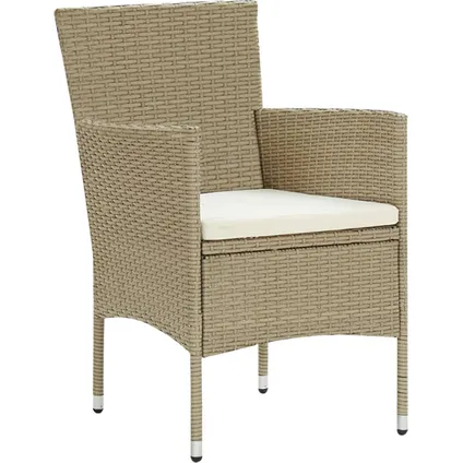 The Living Store - Poly rattan - 7-delige Tuinset poly rattan beige - TLS307075 4