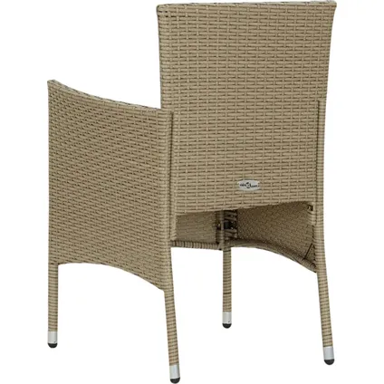 The Living Store - Poly rattan - 7-delige Tuinset poly rattan beige - TLS307075 6
