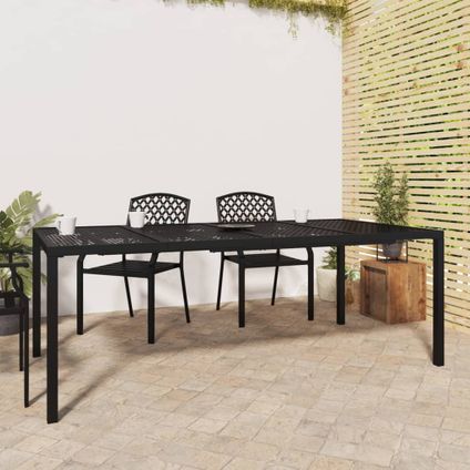 The Living Store - Acier - Table de jardin anthracite 200x100x72 cm acier - TLS362747