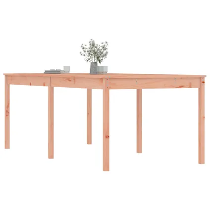 The Living Store - Bois - Table de jardin 203,5x100x76 cm bois massif de - TLS823988 4