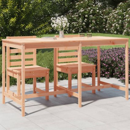 The Living Store - Bois - Table de jardin 203,5x90x110 cm bois massif de - TLS824107