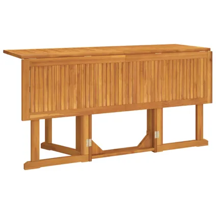 The Living Store - Teck - Table de jardin papillon pliante 150x90x75 cm bois - TLS362751 3