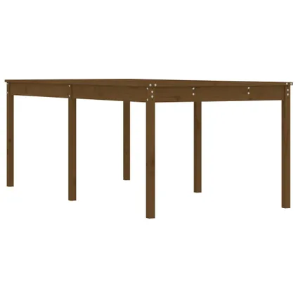 The Living Store - Bois - Table de jardin marron miel 203,5x100x76 cm bois - TLS823986 2