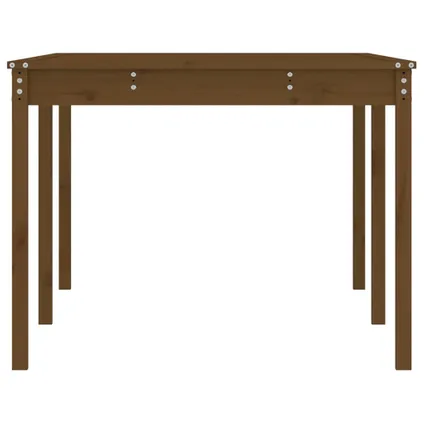 The Living Store - Bois - Table de jardin marron miel 203,5x100x76 cm bois - TLS823986 6