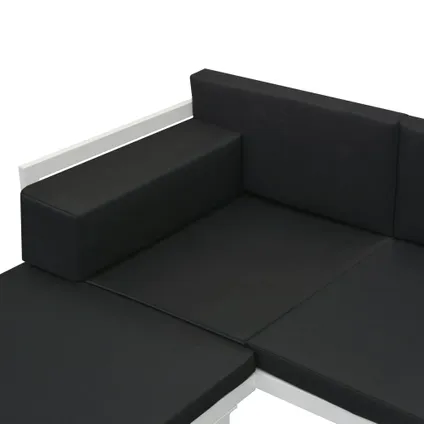 vidaXL - Aluminium - 5-delige Loungeset textileen aluminium zwart - TLS42814 10
