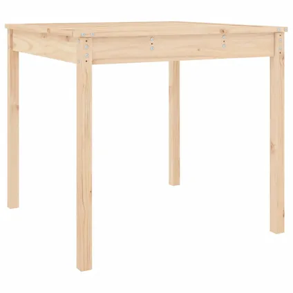 The Living Store - Bois - Table de jardin 82,5x82,5x76 cm bois massif de pin - TLS823962 2