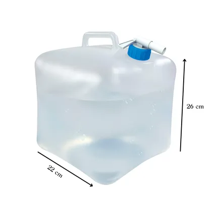 HIXA Aktive Jerry Can 10 Litres Pliable 22x22x26cm Camping 3
