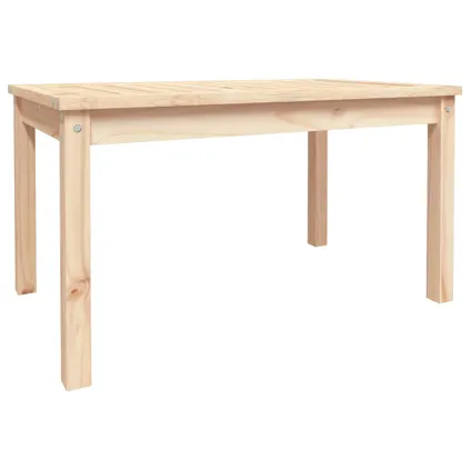 The Living Store - Bois - Table de jardin 82,5x50,5x45 cm bois massif de pin - TLS824113 2