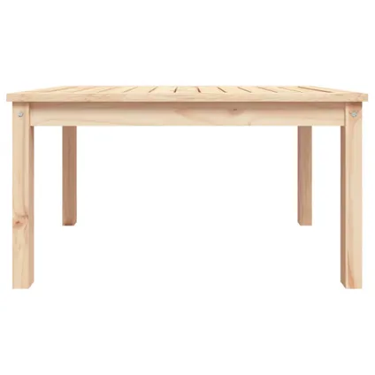 The Living Store - Bois - Table de jardin 82,5x50,5x45 cm bois massif de pin - TLS824113 5