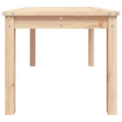 The Living Store - Bois - Table de jardin 82,5x50,5x45 cm bois massif de pin - TLS824113 6