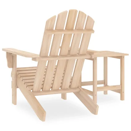 The Living Store - Bois - Chaise de jardin Adirondack avec table Bois de sapin - TLS315922 4