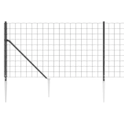 vidaXL - Staal - Draadgaashek met grondankers 1,1x10 m - TLS154274 4