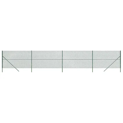 vidaXL - Staal - Gaashek 2,2x10 m groen - TLS153911 2