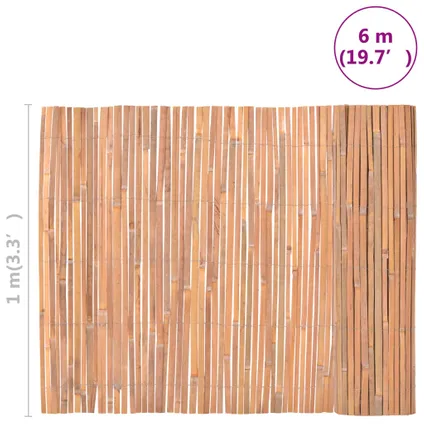 vidaXL - Bamboe - Scherm 100x600 cm bamboe - TLS312282 7