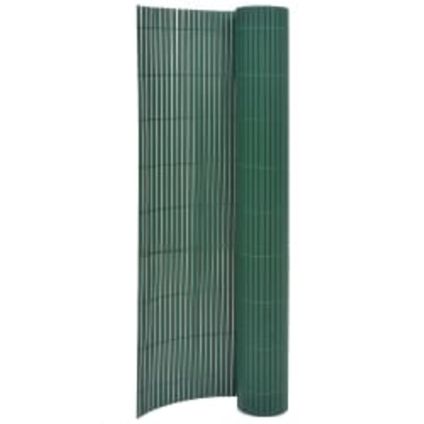 The Living Store - PVC - Tuinafscheiding dubbelzijdig 110x300 cm groen - TLS317152