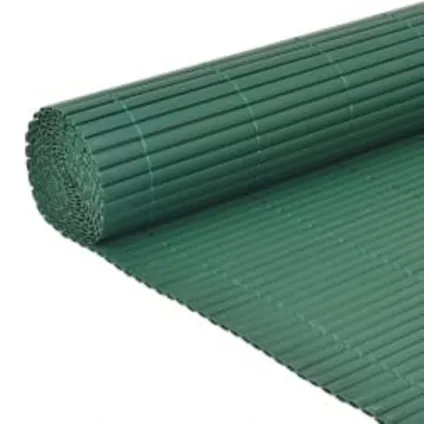 vidaXL - PVC - Tuinafscheiding dubbelzijdig 110x300 cm groen - TLS317152 3