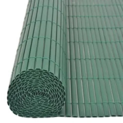 vidaXL - PVC - Tuinafscheiding dubbelzijdig 110x300 cm groen - TLS317152 4