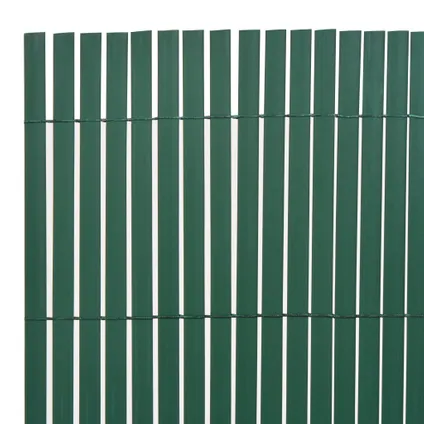 vidaXL - PVC - Tuinafscheiding dubbelzijdig 110x300 cm groen - TLS317152 5